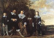 HALS, Frans Family Group in a Landscape Norge oil painting reproduction